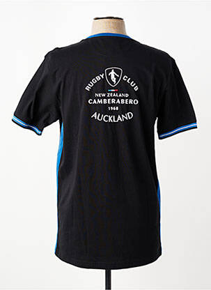 Tricou broderie mâneci scurte negru CAMBERABERO bărbat