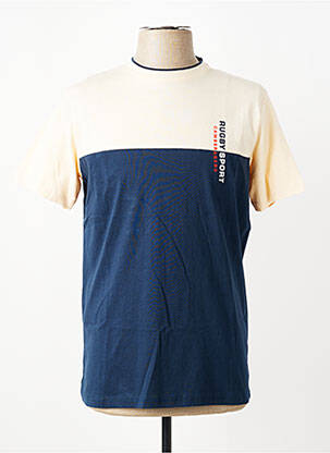 Tricou elasticitate mâneci scurte albastru CAMBERABERO bărbat