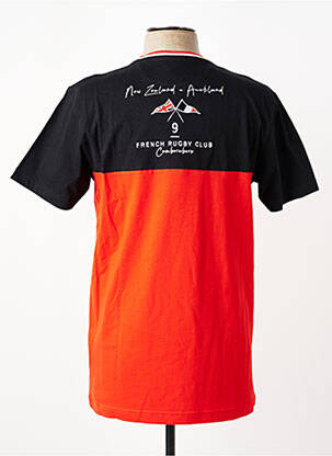 Tricou broderie mâneci scurte roșu CAMBERABERO bărbat