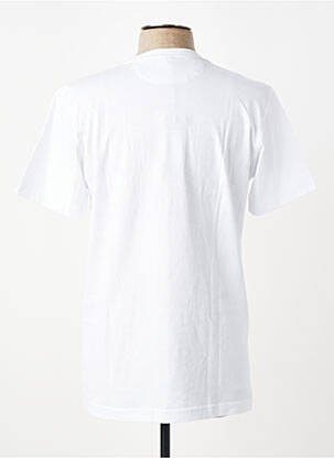 Tricou broderie mâneci scurte alb CAMBERABERO bărbat