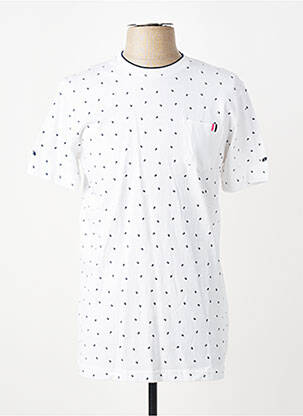 Tricou elasticitate mâneci scurte alb CAMBERABERO bărbat