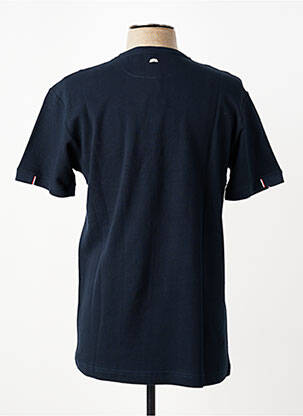Tricou broderie mâneci scurte albastru CAMBERABERO bărbat