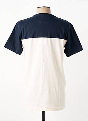 Tricou broderie mâneci scurte albastru CAMBERABERO bărbat