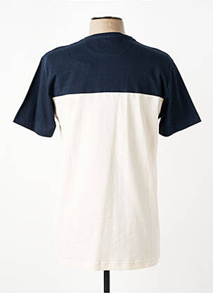 Tricou broderie mâneci scurte albastru CAMBERABERO bărbat
