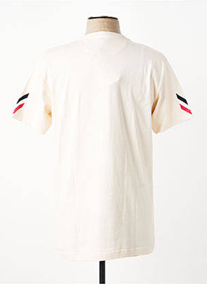 Tricou broderie mâneci scurte bej CAMBERABERO bărbat