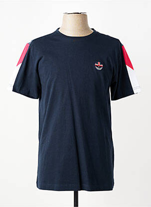 Tricou broderie mâneci scurte negru CAMBERABERO bărbat