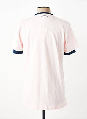 Tricou broderie mâneci scurte roz CAMBERABERO bărbat