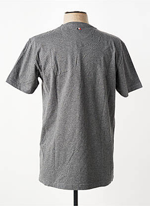 Tricou broderie mâneci scurte gri CAMBERABERO bărbat