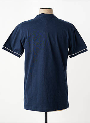 Tricou broderie mâneci scurte albastru CAMBERABERO bărbat