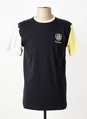 Tricou broderie mâneci scurte negru CAMBERABERO bărbat