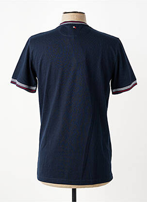 Tricou broderie mâneci scurte albastru CAMBERABERO bărbat