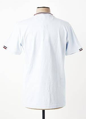 Tricou broderie mâneci scurte albastru CAMBERABERO bărbat