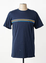 Tricou croială dreaptă mâneci scurte albastru CAMBERABERO bărbat