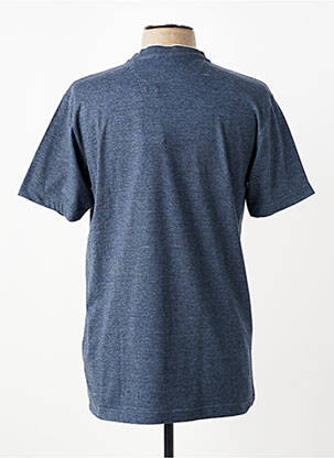Tricou broderie mâneci scurte albastru CAMBERABERO bărbat