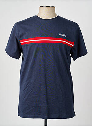 Tricou croială dreaptă mâneci scurte albastru CAMBERABERO bărbat