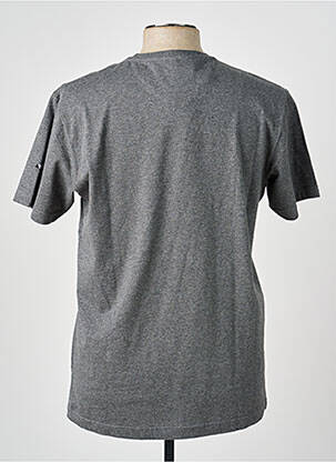 Tricou broderie mâneci scurte gri CAMBERABERO bărbat