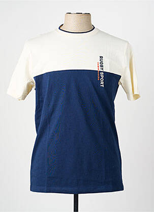 Tricou croială dreaptă mâneci scurte bej CAMBERABERO bărbat