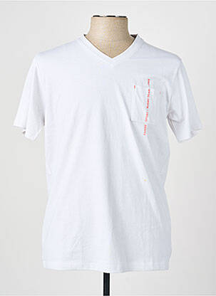 Tricou elasticitate mâneci scurte alb CAMBERABERO bărbat