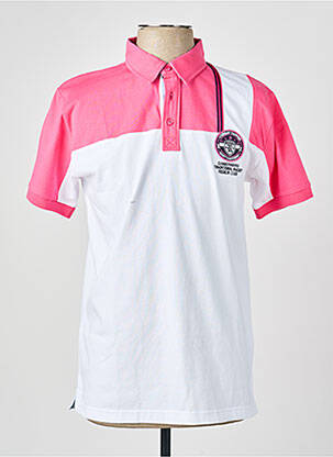 Tricou broderie mâneci scurte roz CAMBERABERO bărbat