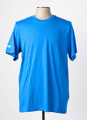 Tricou elasticitate mâneci scurte albastru NIKE bărbat