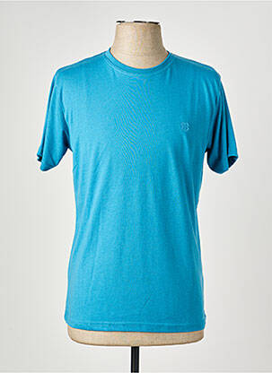 Tricou broderie mâneci scurte verde BILL TORNADE bărbat