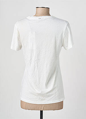 Tricou imprimeu fantezie mâneci scurte bej IKKS femeie