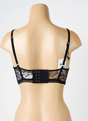 Sutien ușoară și transparentă top sutien modelat negru WOLFORD femeie