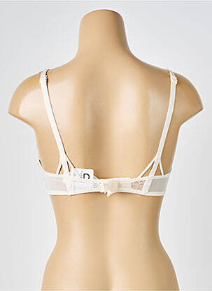 Sutien efect material satinat top sutien modelat bej CHANTAL THOMASS femeie