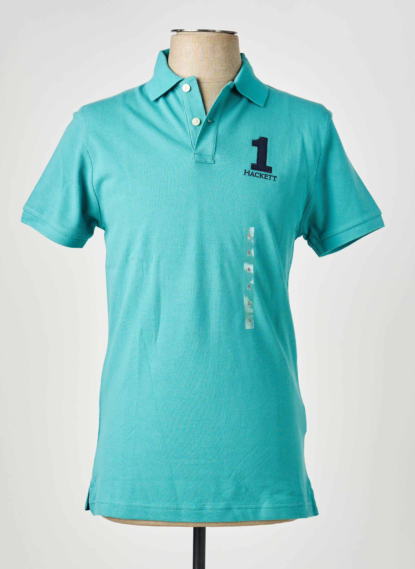 Polo elasticitate mâneci scurte verde HACKETT bărbat