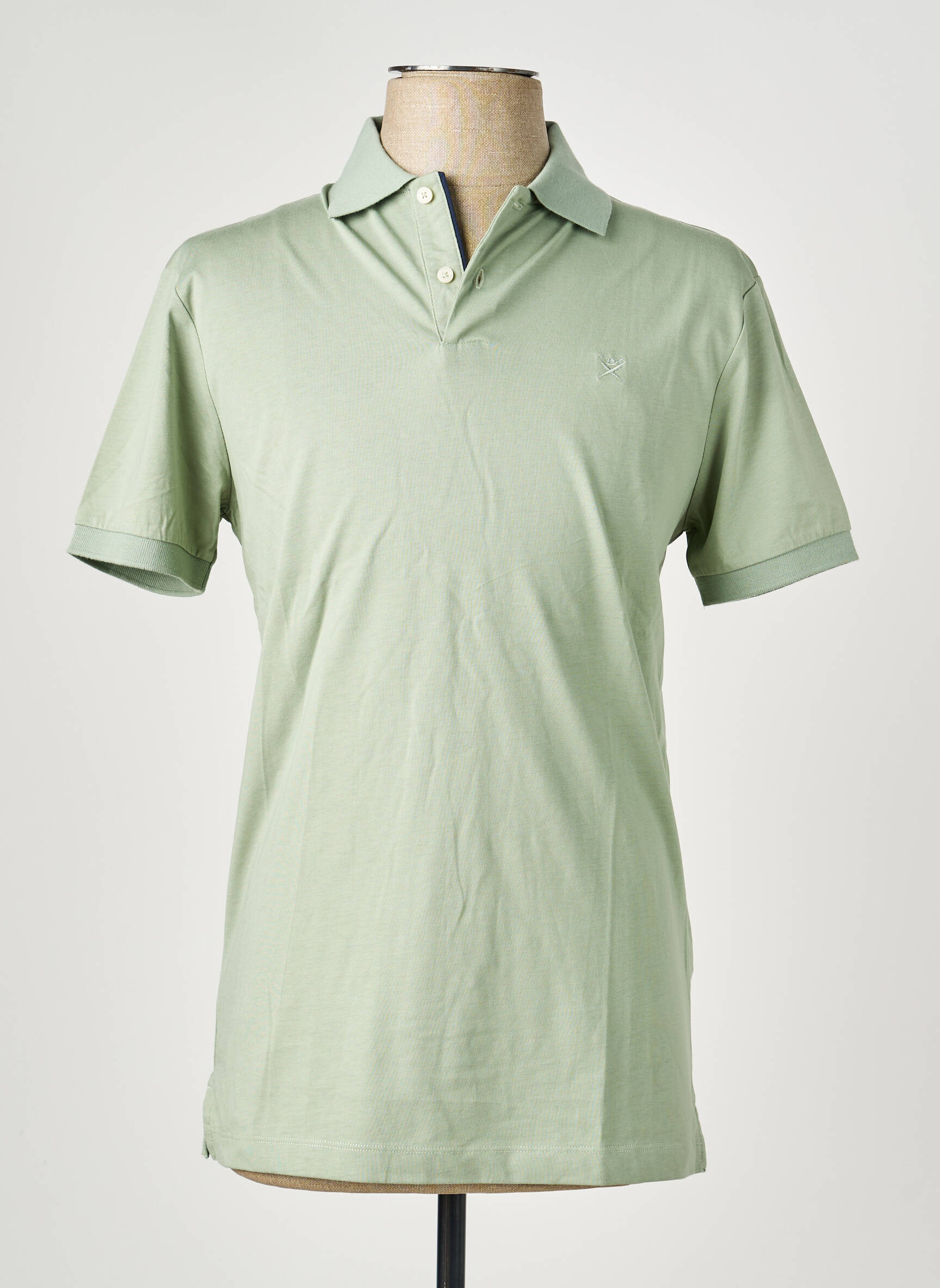 Polo țesătură jersey mâneci scurte verde HACKETT bărbat