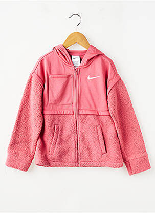 Polar mâneci lungi roz NIKE fată