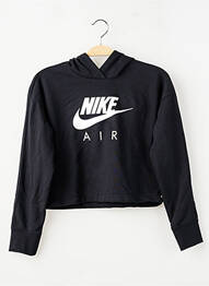 Hanorac cu glugă croială dreaptă mâneci lungi negru NIKE fată
