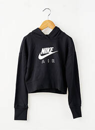 Hanorac cu glugă croială dreaptă mâneci lungi negru NIKE fată