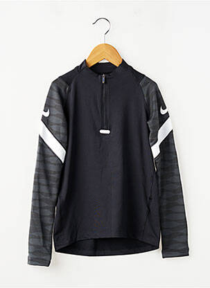 Hanorac elasticitate mâneci lungi negru NIKE băiat