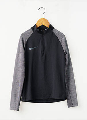 Hanorac elasticitate mâneci lungi negru NIKE băiat