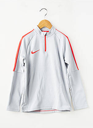 Hanorac croială dreaptă mâneci lungi gri NIKE băiat