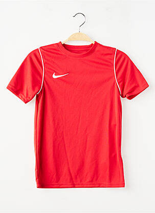 Tricou croială dreaptă mâneci scurte roșu NIKE băiat