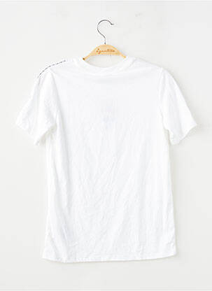 Tricou serigrafie flockată mâneci scurte alb NIKE băiat