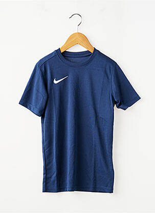 Tricou sport fotbal mâneci scurte albastru NIKE băiat