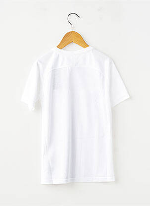 Tricou sport fotbal mâneci scurte alb NIKE băiat