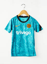 Tricou serigrafie flockată mâneci scurte albastru NIKE băiat