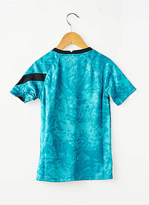 Tricou serigrafie flockată mâneci scurte albastru NIKE băiat