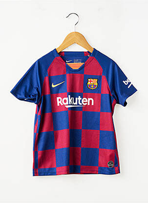 Tricou sport fotbal mâneci scurte albastru NIKE băiat