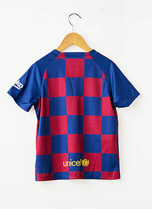 Tricou sport fotbal mâneci scurte albastru NIKE băiat