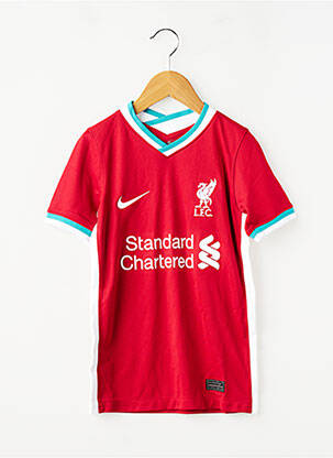Tricou croială dreaptă mâneci scurte roșu NIKE băiat