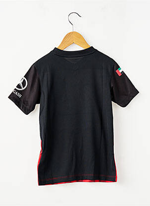 Tricou sport fotbal mâneci scurte negru NIKE băiat