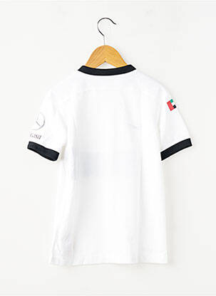 Tricou sport fotbal mâneci scurte alb NIKE băiat