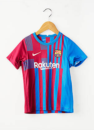 Tricou sport fotbal mâneci scurte albastru NIKE băiat