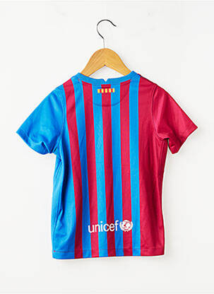 Tricou sport fotbal mâneci scurte albastru NIKE băiat