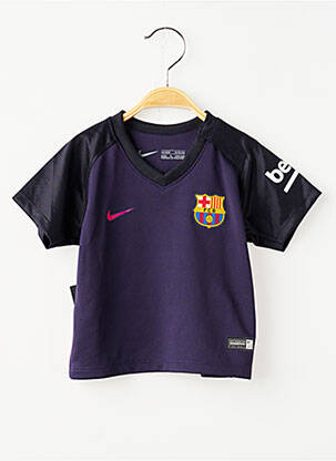 Tricou sport fotbal mâneci scurte albastru NIKE băiat